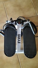 BAKAJI STEPPER ALLENAMENTO FITNESS CARDIO CON MANUBRI BIANCO max 130KG