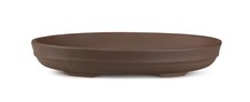 Certrè - Vaso per Bonsai ovale in gres modello Roma 22,4x15,2x3,8 cm