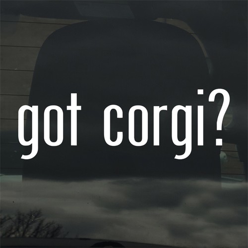 Got corgi adesivo vinile - corgi?,