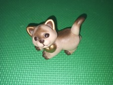 Thun piccolo gatto gattino siamese  collare azzurro cuore cammina