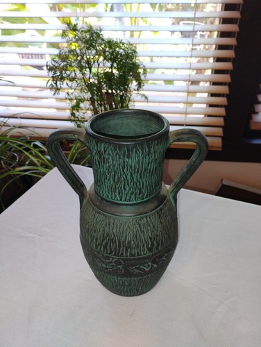Vaso ceramica vintage fatto - , a