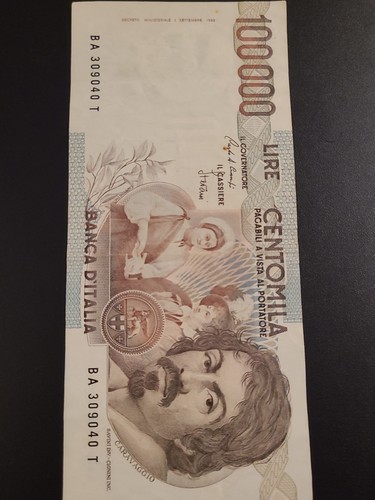 1983 italy rare banknote - italy,