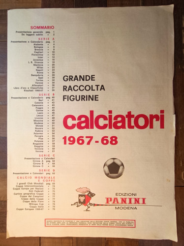 1967 album calciatori - 1967/68,