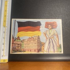 [figurina] SIDAM Torino GERMANIA Bandiere del Mondo / macchinette chewingum 1958
