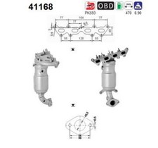 55 KW 75 CV CATALIZZATORE PER