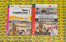 2 Book libro PRESENTE STORICO E STORIA IN QUATTRO PASSI 2015 NUOVA ITALIA (RG17)