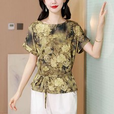 Blusa Estiva Floreale Oro Con