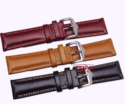 Leather watch strap for - watch, omega