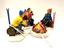 LEMAX - Sci Camp Fire (Set di 4) Accessorio Acceso per Fuoco da Campeggio 3 Volt VIDEO!!