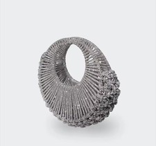 Crystal Bag Con Cristalli - Borsa Per Serata Eventi Matrimoni, Festa E Eventi