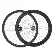 Set ruote bici da strada in carbonio 700C profondità 38/60 mm larghezza 25 mm cincher 20 24 fori