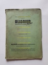 ALLGAIER Trattore AP 17 System Porsche 1950 catalogo ricambi originale TEDESCO
