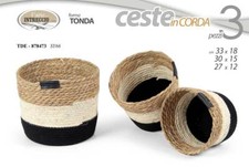 3 CESTE CESTA PORTA OGGETTI