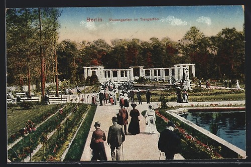 Cartolina berlino rosengarten - cartolina,