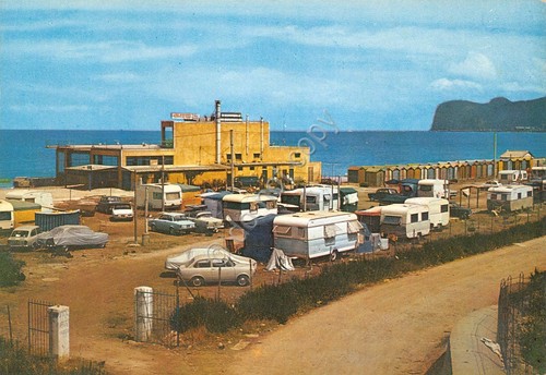 Cartolina carini lido azzurro - cartolina,