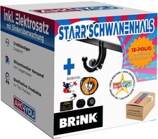 Gancio di Traino Brink per Seat Altea XL 06-15 Gancio di Traino Rigido + Kit Elettrico 13 Poli ABE