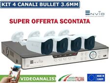 KIT Videosorveglianza DVR 4 H264-3G + 4 Telecamere  ENVIO SUPER HD + Alim