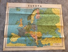 Cartina Geografica Europa 1958