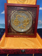 Drago e Fenice piatto oro