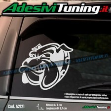 Adesivo Bulldog Faccia Cane Muso - Sticker Decal