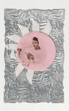 C2 - Cp Cartolina Decoupage Bambina Comunione Stoffa - Fp Nvg