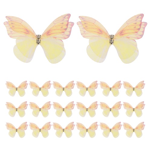 20pcs farfalle organza