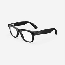 Ray-Ban Meta Wayfarer (Ricondizionato), Nero Lucido/Chiaro, Large