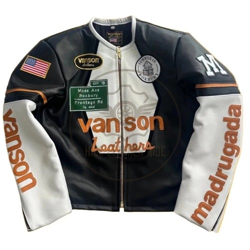 Giacca moto uomo van son - son, star