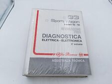 Manuale officina Alfa Romeo Alfa 33 Berlina e Sport Wagon diagnostica Vol. 2 '93