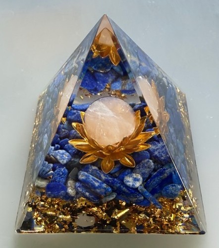 Piramide orgonite lapislazzuli - orgonite,
