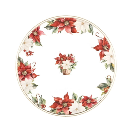 Piatti stella natale 24cm - piatti,