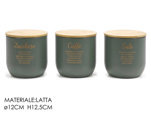 Set barattoli latta - set,