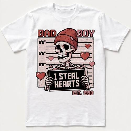 Maglietta bad boy - steal, hearts