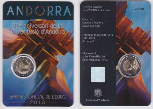 Andorra euro 2018 25 anni - 2018, "25