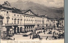 Aosta Piazza Carlo Alberto e Palazzo Municipale Mercato F. Piccolo  spedita