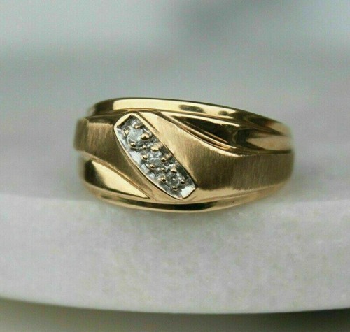 Anello uomo 1ct tondo simulato - uomo,