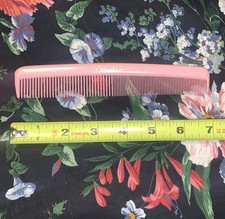 Pettine in gomma dura vintage Ace - Lady Ace - rosa - made in U.S.A. USA 7"