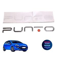 FREGIO STEMMA LOGO SCRITTA EMBLEMA COFANO POSTERIORE FIAT PUNTO EVO CON ROSSO