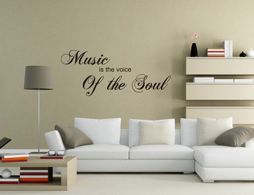 Adesivo murale musica voce