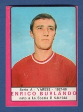 FIGURINA CALCIATORI PANINI 1967/68 REC/REMOVED - BURLANDO - VARESE