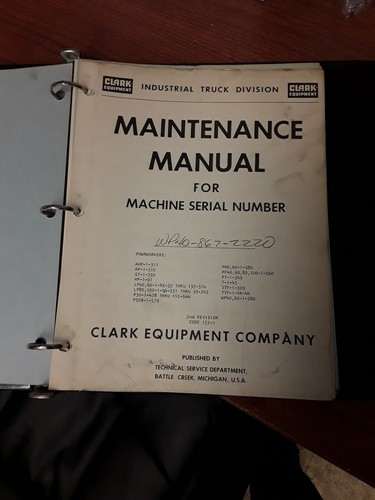 Clark equipment divisione - clark,