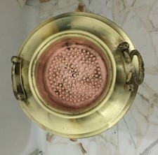 Posacenere  Portacenere a piantana anni ’40 – Mid Century in rame e ottone