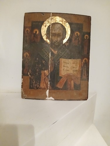 Icona russa antica san nicolao - russa,