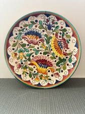 Piatto in ceramica fatto a mano “Made in Italy” Ø 34 cm arte popolare siciliana