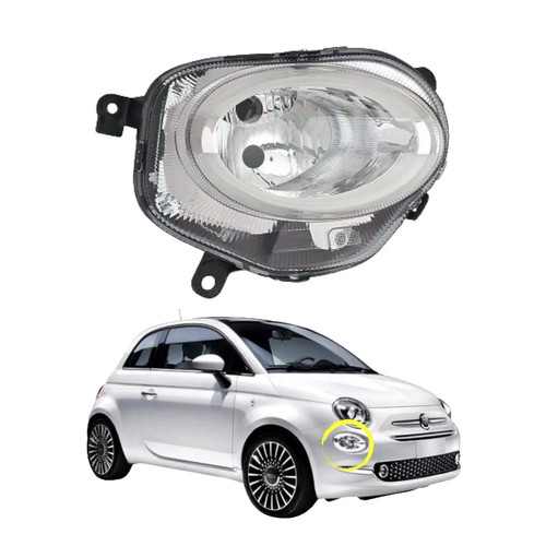 Faro fiat 500 2015 - dx,