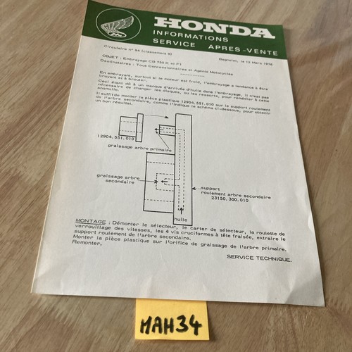 Honda moto 1976 - k, f1