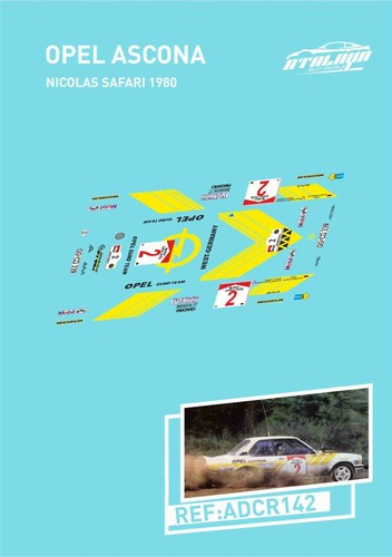 Calcas opel ascona - ascona, nicolas