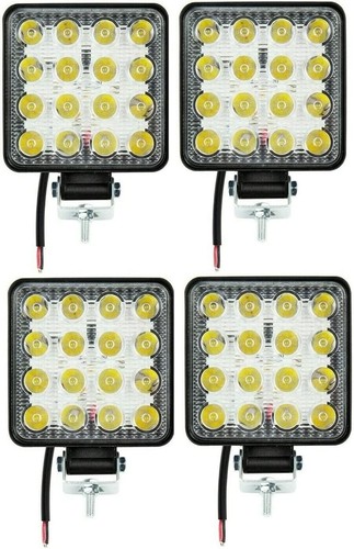 Faro quadrato led 48w 4x - led,