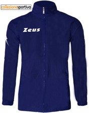 GIACCA ZEUS SPORT RAIN ANTIVENTO ANTIPIOGGIA TRAINING JACKET col.blu