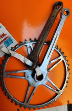 VECCHIA GUARNITURA SPORTIVA MARCATA REGINA ACCIAIO CROMATO GUARNIZIONE BICI